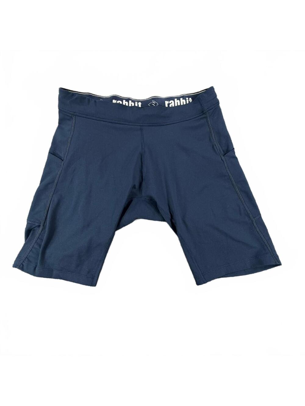 Rabbit Women's Performance Running Shorts Navy Blue, Size Small